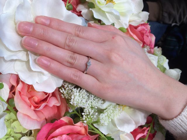 ダイヤの輝きが本当に綺麗です