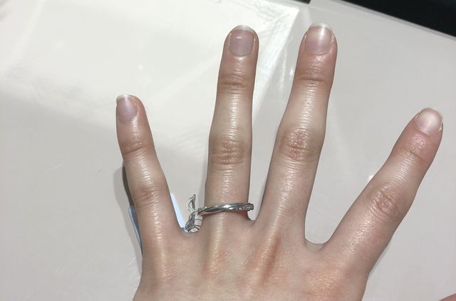 ダイヤモンドの入り方が好みでした