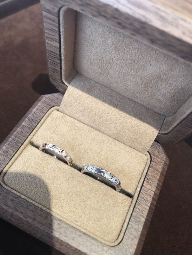 とっても可愛い指輪が出来上がって大満足です！