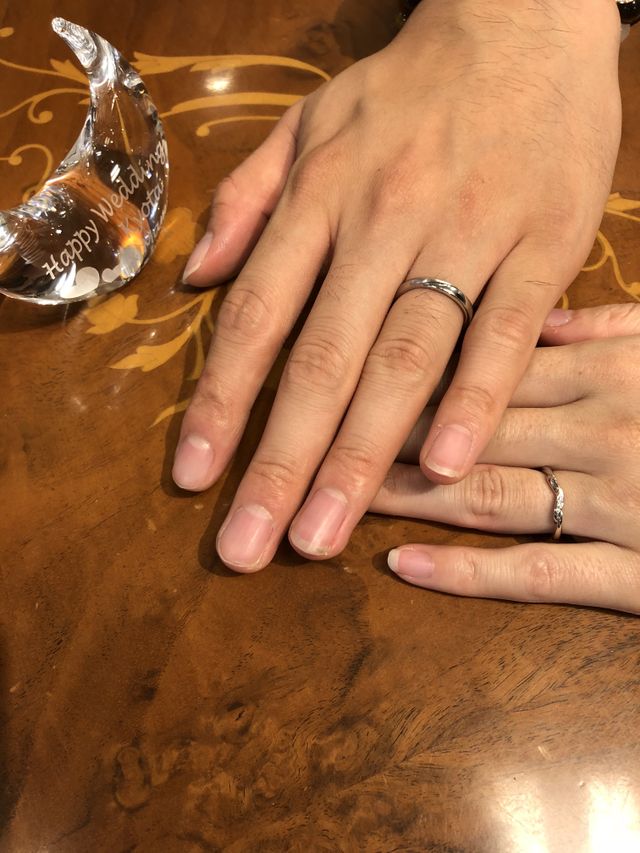お気に入りの結婚指輪が完成！