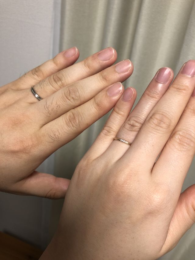 私達の手ではあまり映えませんが実物は可愛いですー！