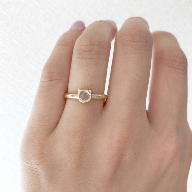 ローズカットダイヤモンド使用