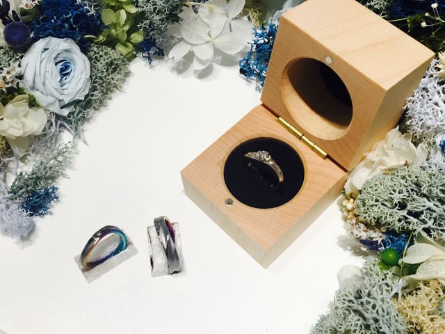 完成した指輪です。期待以上の完成度に感動！