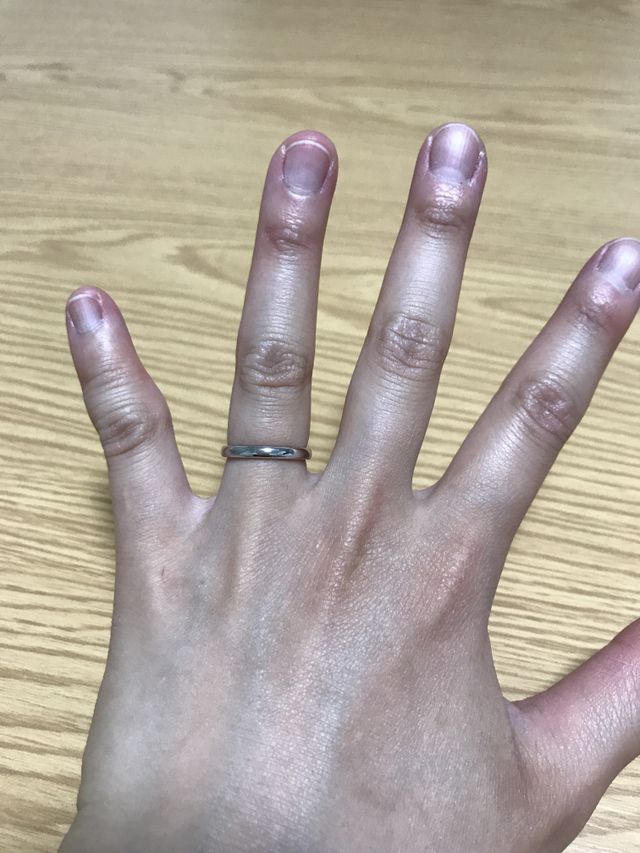 細さで悩んでいたので理想の指輪が見つかってよかった