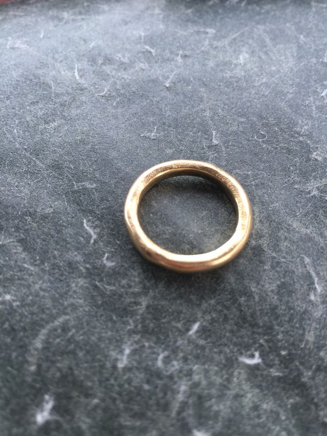 Ｋ18リング chigoさんデザイン 石なしメンズサイズ変更