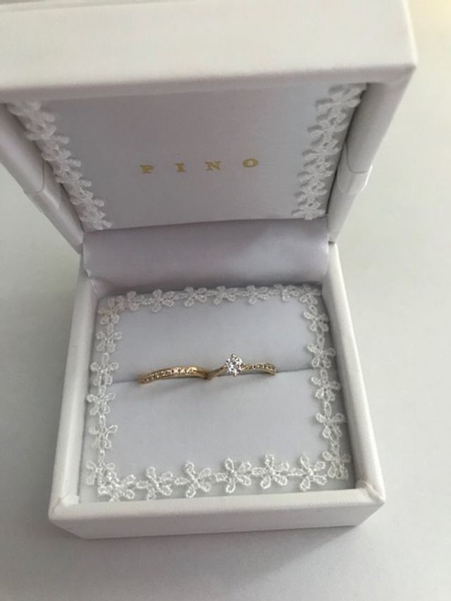 ダイヤがとても綺麗です。