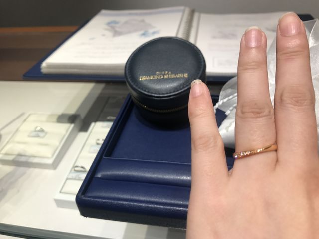 銀座ダイヤモンドシライシのamulet3 ゴールドピンク