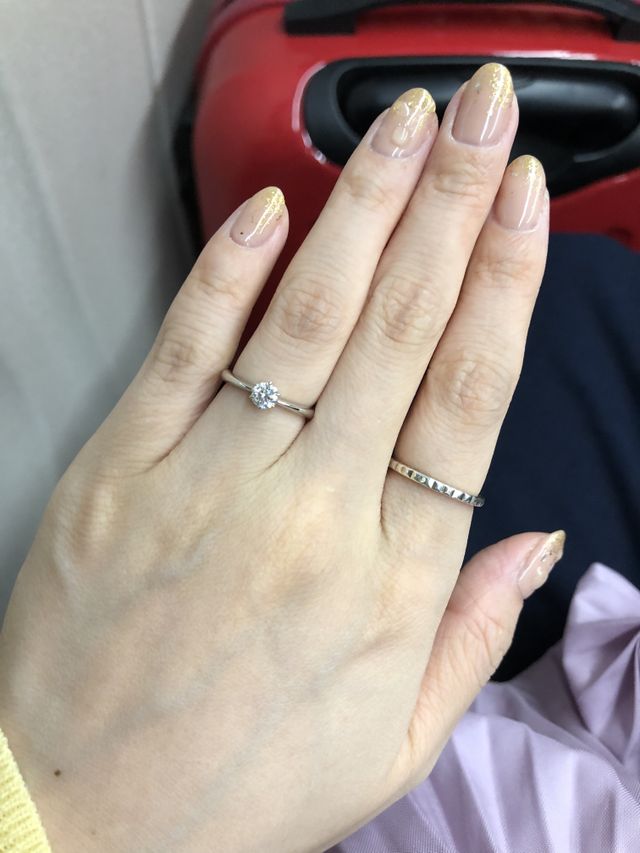 ロイヤルアッシャーの一粒リング