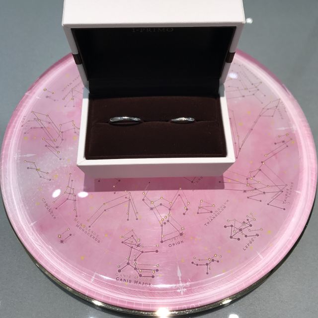 結婚指輪を受け取りました