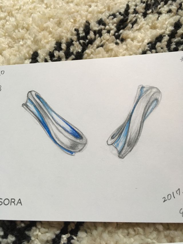 相談して決まったデザインを絵に描き起こしてくれました。