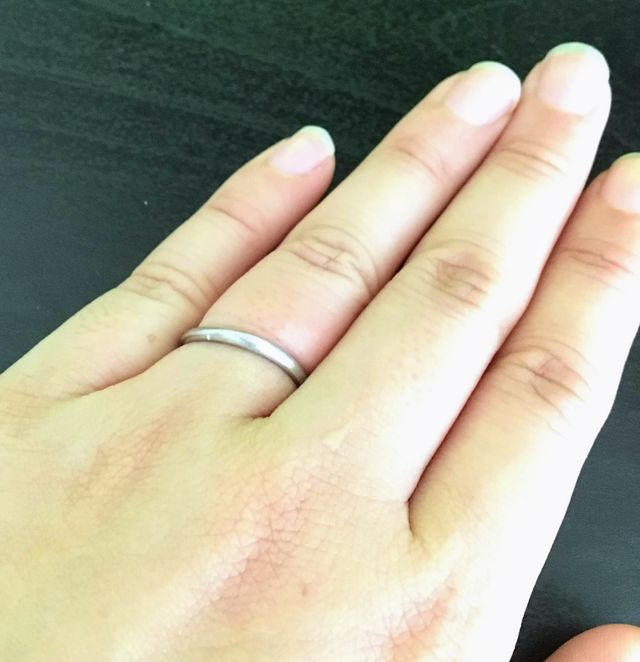 手につけた状態です