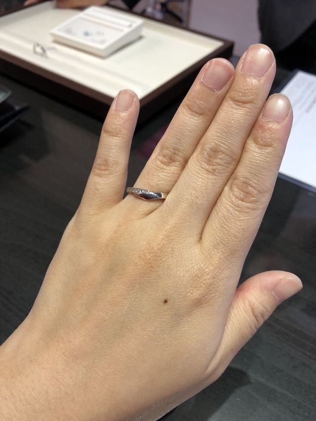 一緒に年を重ねていこうねという意味が素敵でこの指輪しました。