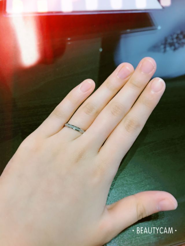 FISCHRの指輪です。試着させて頂きました。