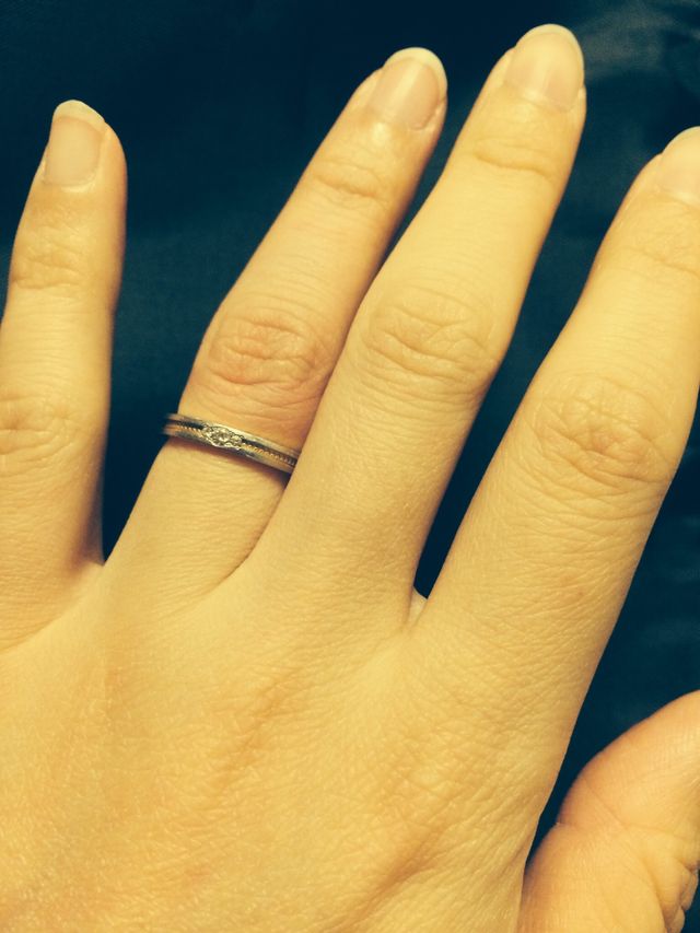 石はダイヤをいれました