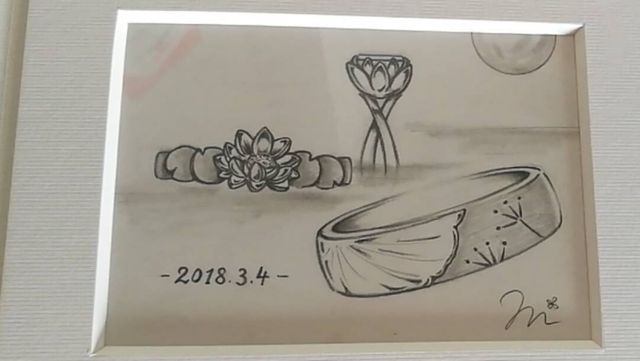 お店が作ってくださったスケッチ画