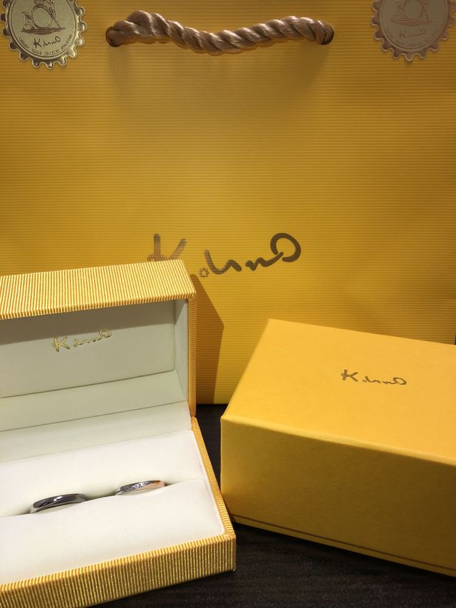 購入した結婚指輪です。