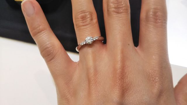 時間をかけて選んだ大切な指輪です