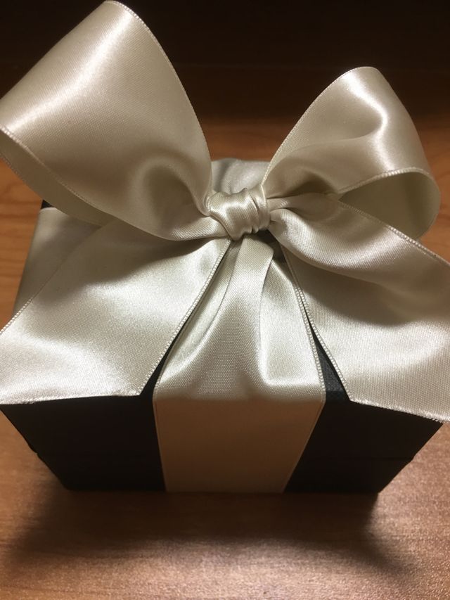 開けるのがもったいない程可愛いラッピング。