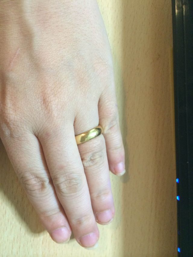 お気に入りの指輪です。