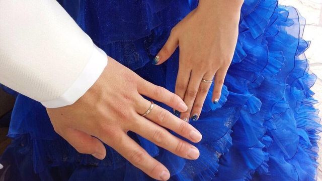 結婚式の時に義母が撮ってくれました。