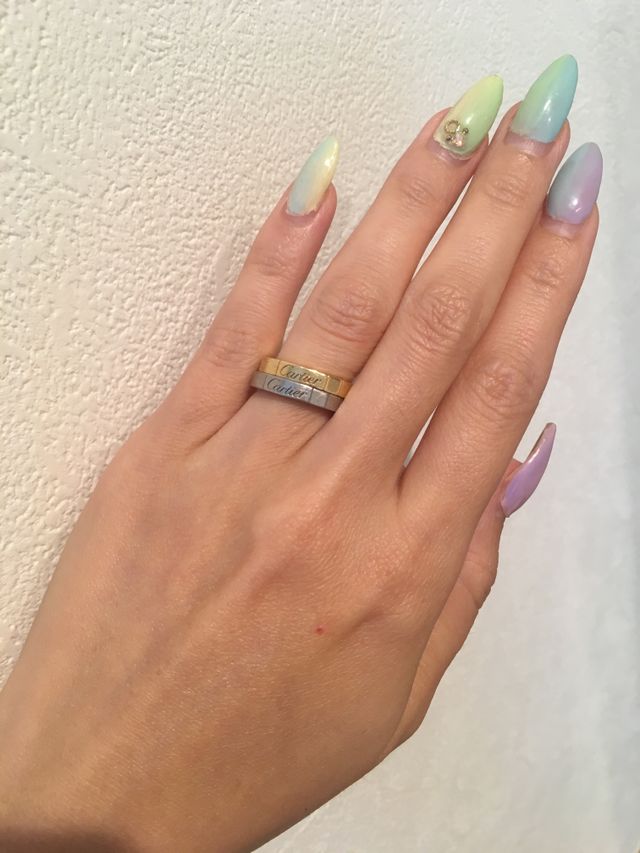 重ね付けしても可愛いです。