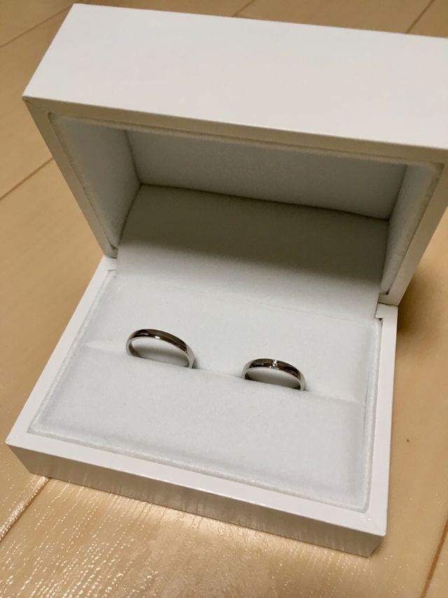 シンプルなプラチナリング