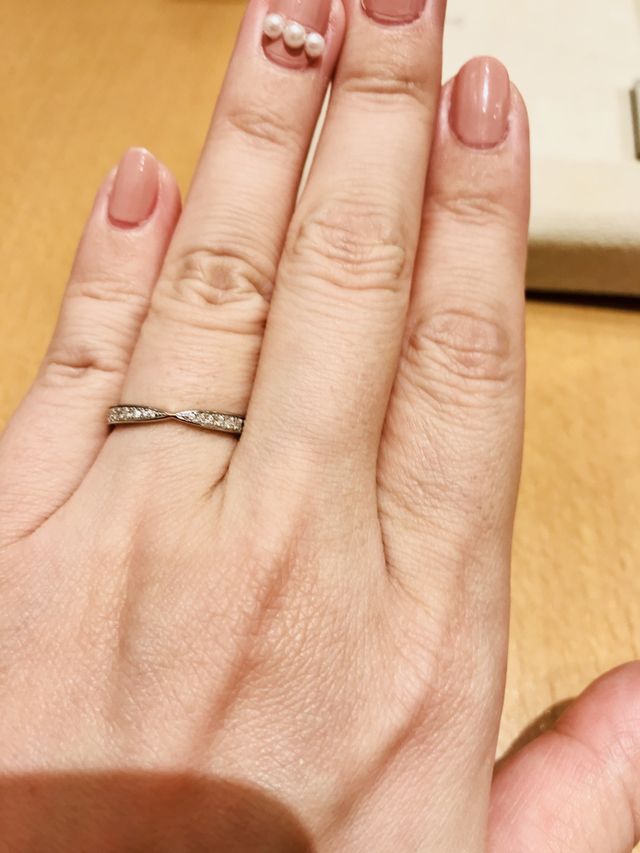 リボンタイプで丸い手も少しスッキリ見えます