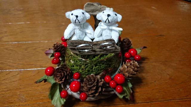 挙式用のリングピロー