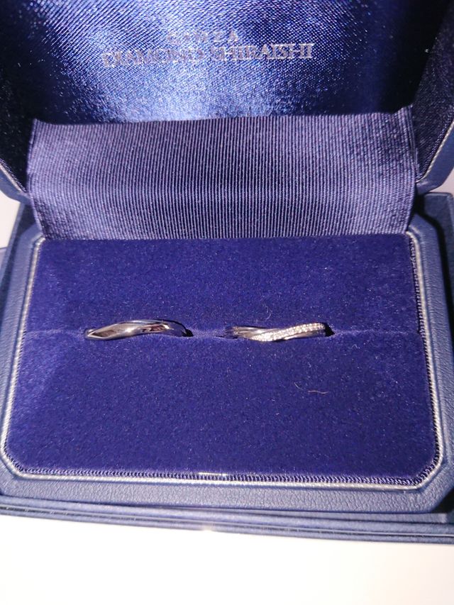 結婚指輪購入しました。