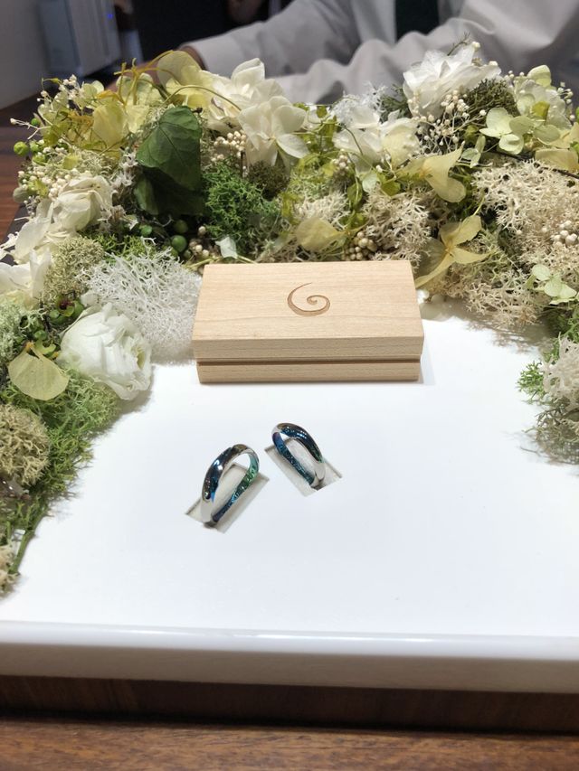 ジルコニウムの指輪です