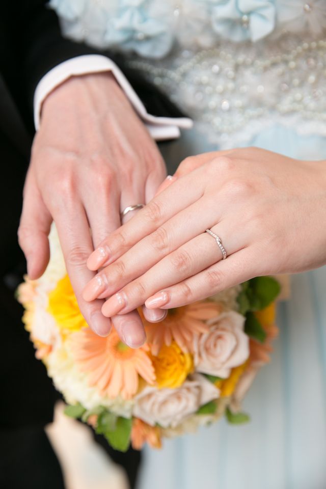 結婚式での着用写真