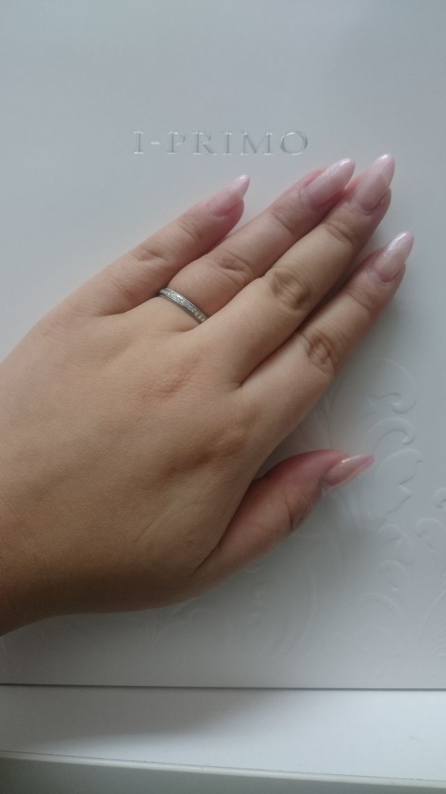 コンプレックスな指をリングできれいに見せてくれる*゜
