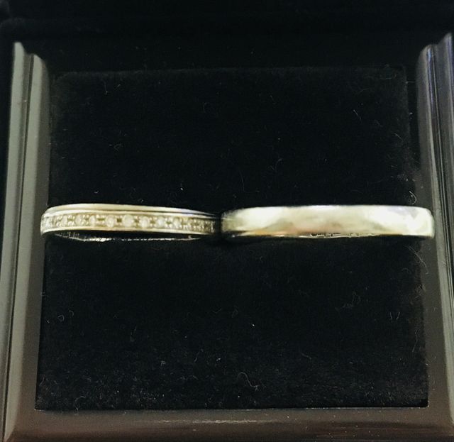 ダイヤの多いデザインを選びました。