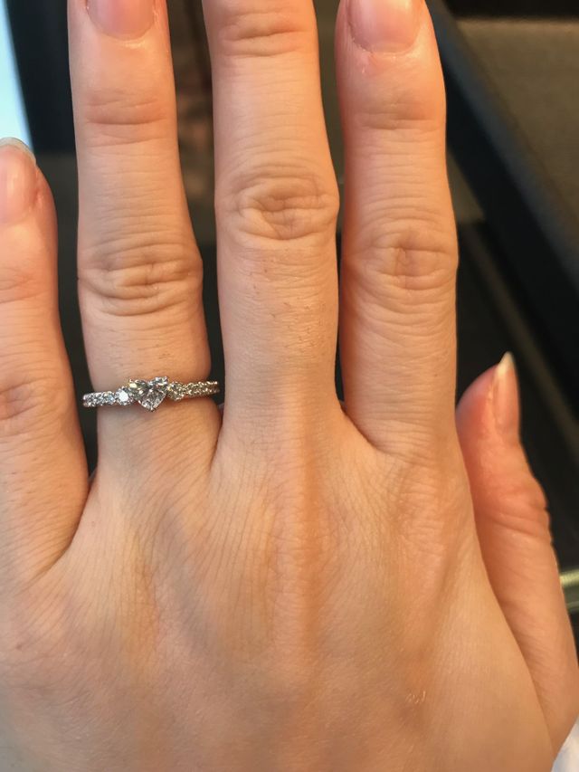 ハートシェイプです。