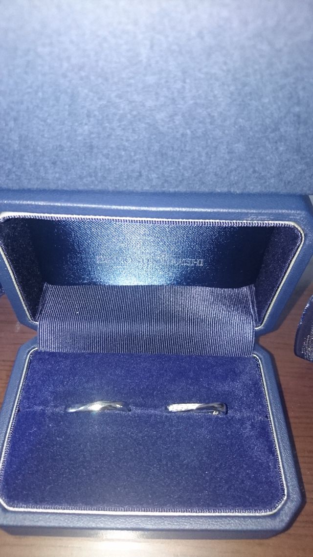 銀座ダイヤモンドシライシで購入した結婚指輪