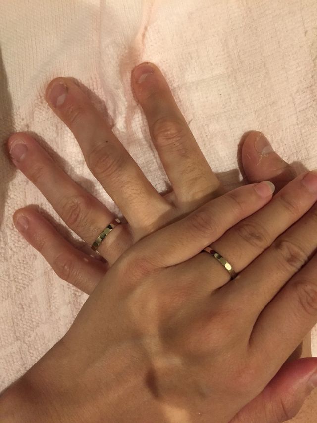 鍛造製法の指輪