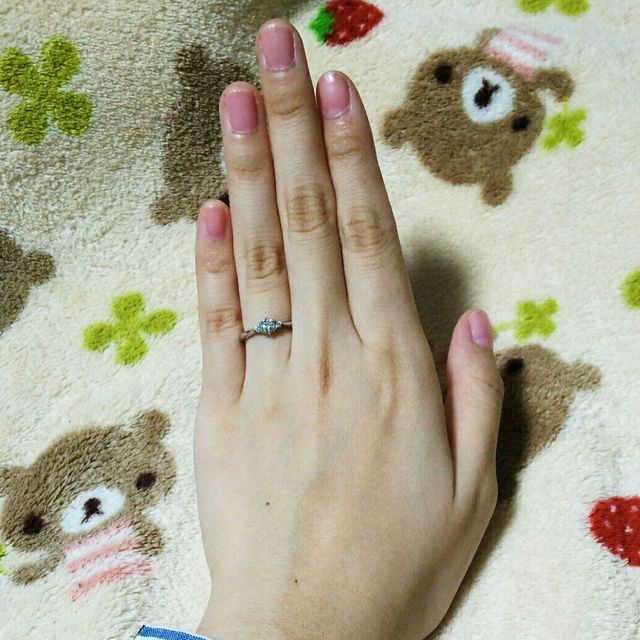 装着したところ(指：6.5号)