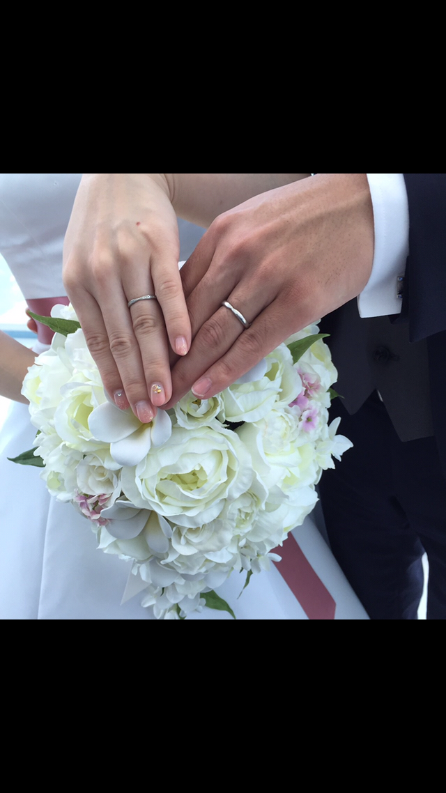 お気に入りの結婚指輪です！