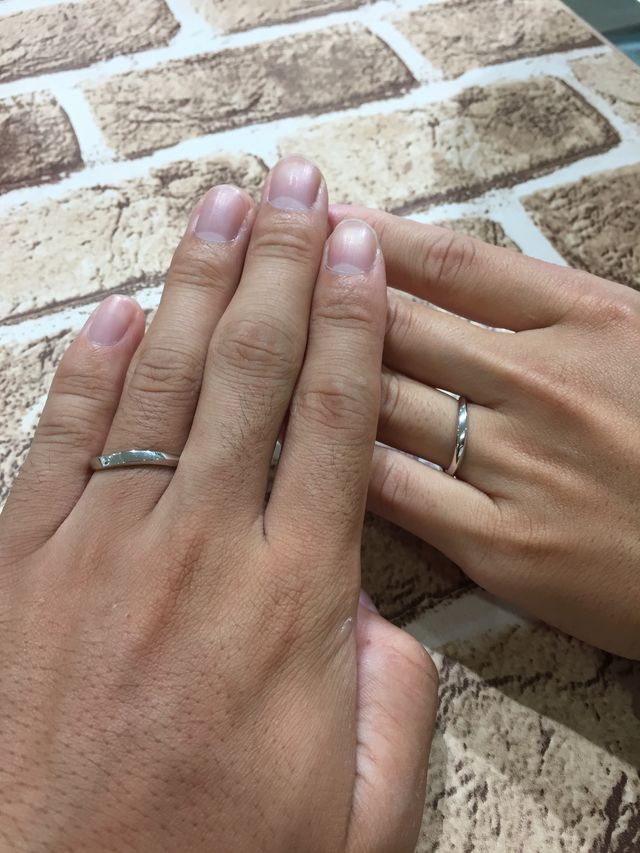 2人で選んだ結婚指輪！