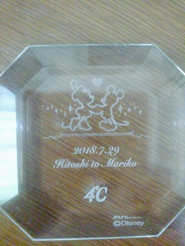 1000円かかりますがプレートもディズニー使用でやれます！