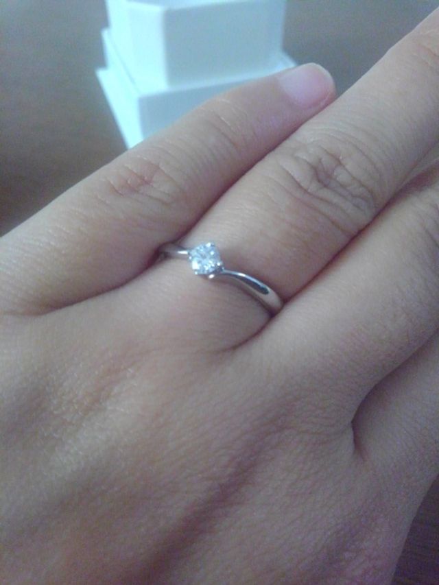 指につけたかんじです。