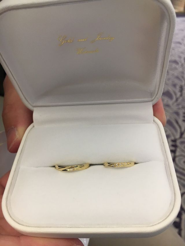 ゴールド指輪が良くて、ワタナベさんに辿り着きました！