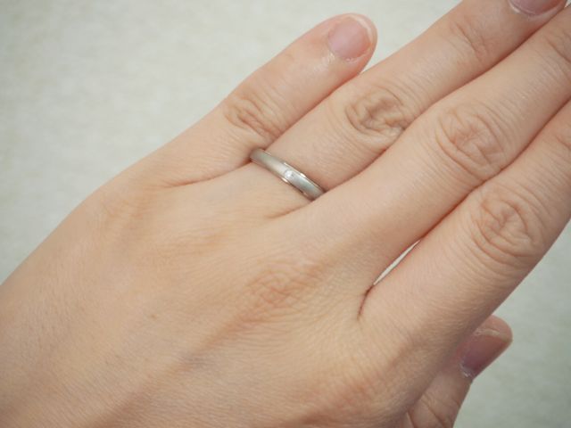 購入して初めてつけました。