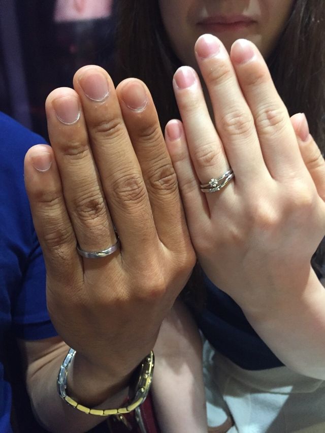 結婚指輪を購入したときのものです。