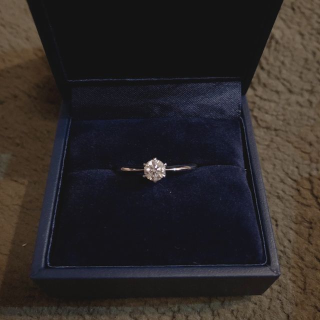 プロポーズをされたときに渡された仮のリングです