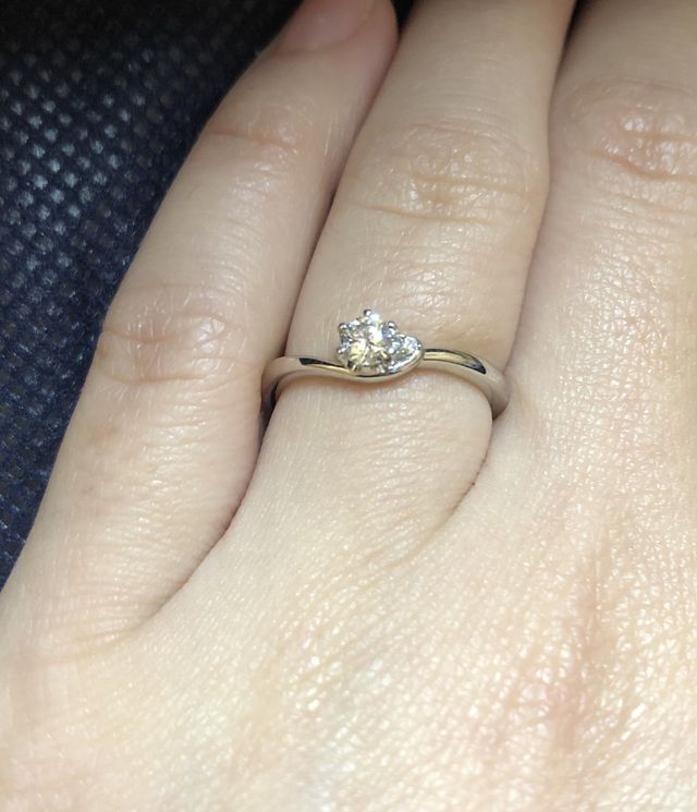 指につけている状態です