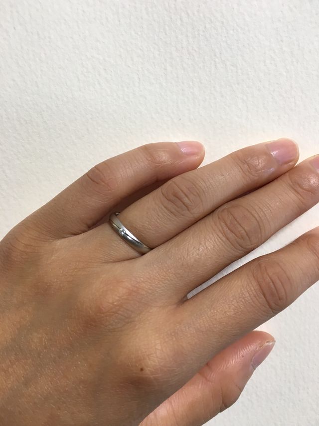 指輪の傾きも気にならず可愛いです！