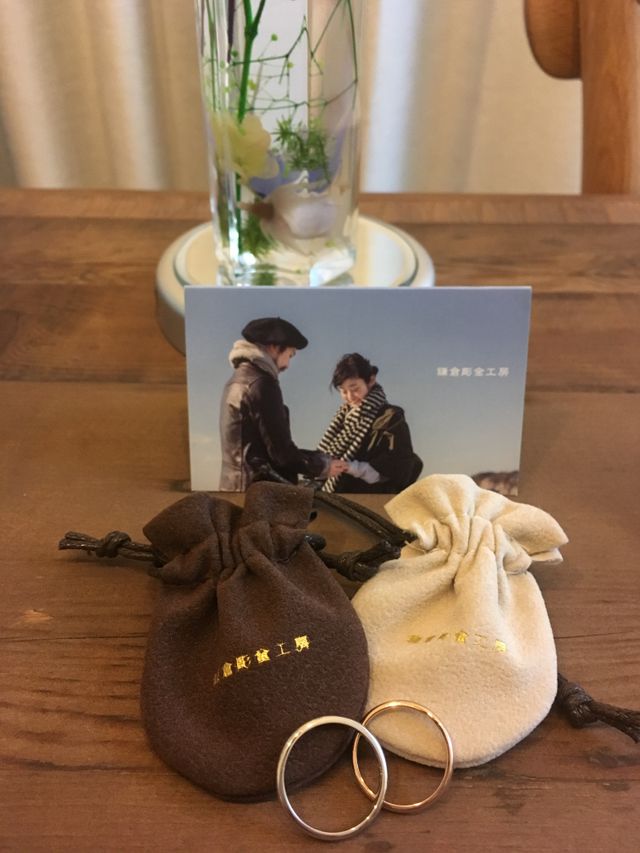 待ちに待った手作りの結婚指輪☆クリスマスからつける予定です