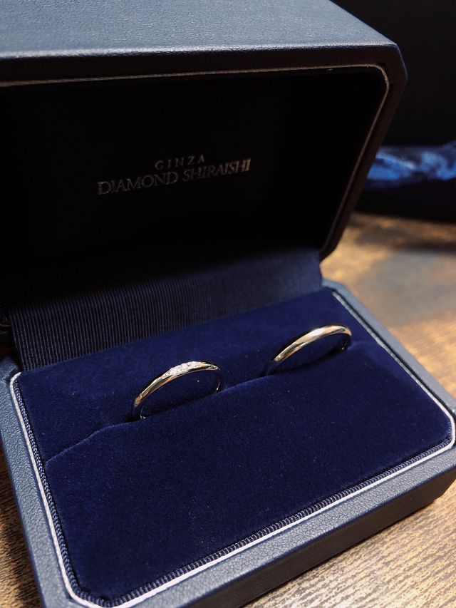 ダイヤは3個いりのものにしました。