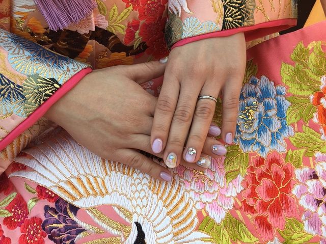 前撮りの時につけました。